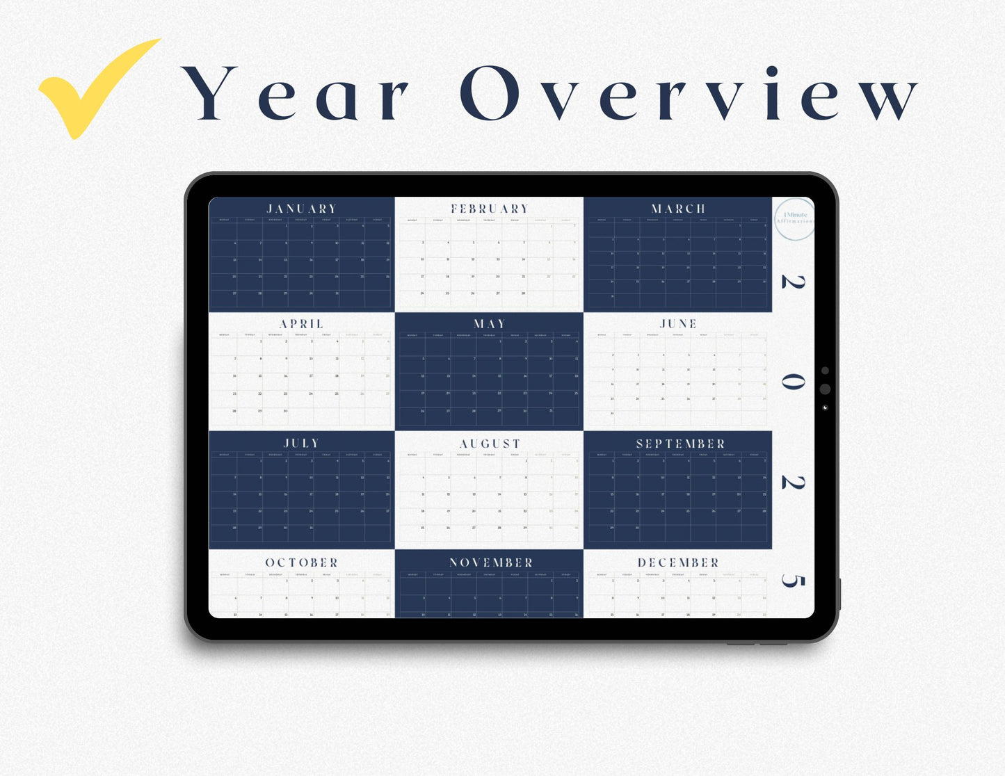 2025 Online Monthly Calendar